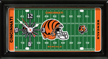 Load image into Gallery viewer, NFL Team Logo Football Field Licensed Plate Clock - Super Fan Cave