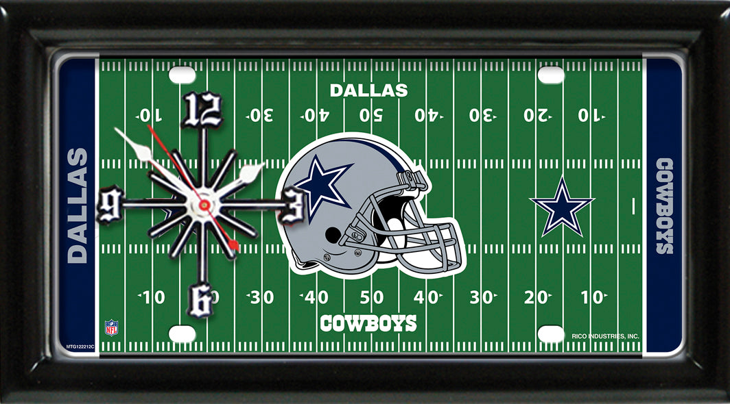 NFL License Plate Clock