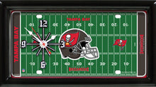 Load image into Gallery viewer, NFL Team Logo Football Field Licensed Plate Clock - Super Fan Cave