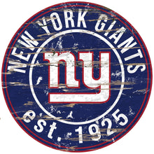 Load image into Gallery viewer, NFL Established Date Circle 24&quot; Circle Wood Sign - Super Fan Cave