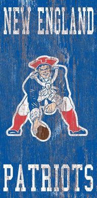 NFL Distressed Heritage Team Logo Wood Sign - 6