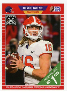 Trevor Lawrence Leaf Pro Set Rookie Card - Super Fan Cave