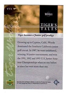 2001 Upper Deck Golf Tiger Woods Tiger's Tales Insert Set (30) - Super Fan Cave