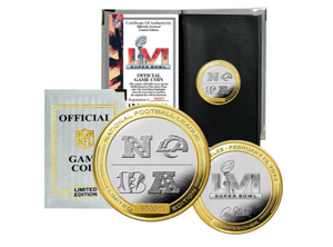 Bengals Vs Rams Super Bowl LVI Official 2-Tone Flip Coin - Super Fan Cave